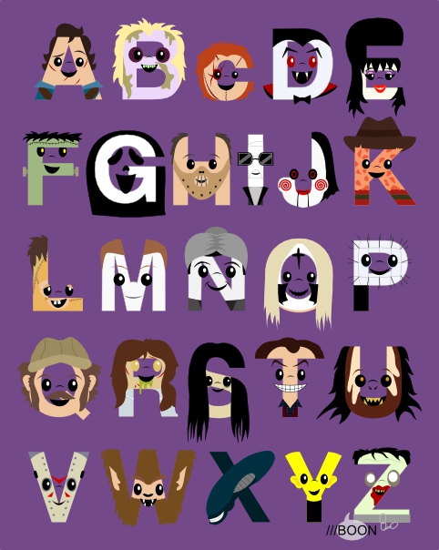 Mike BaBoon Design: The Horror Icon Alphabet